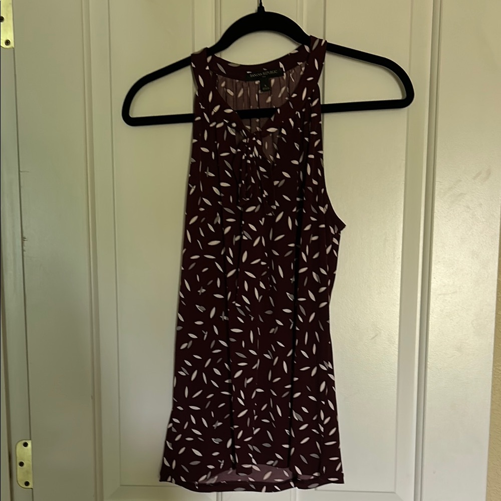 Banana Republic Red Fitted Tank Top